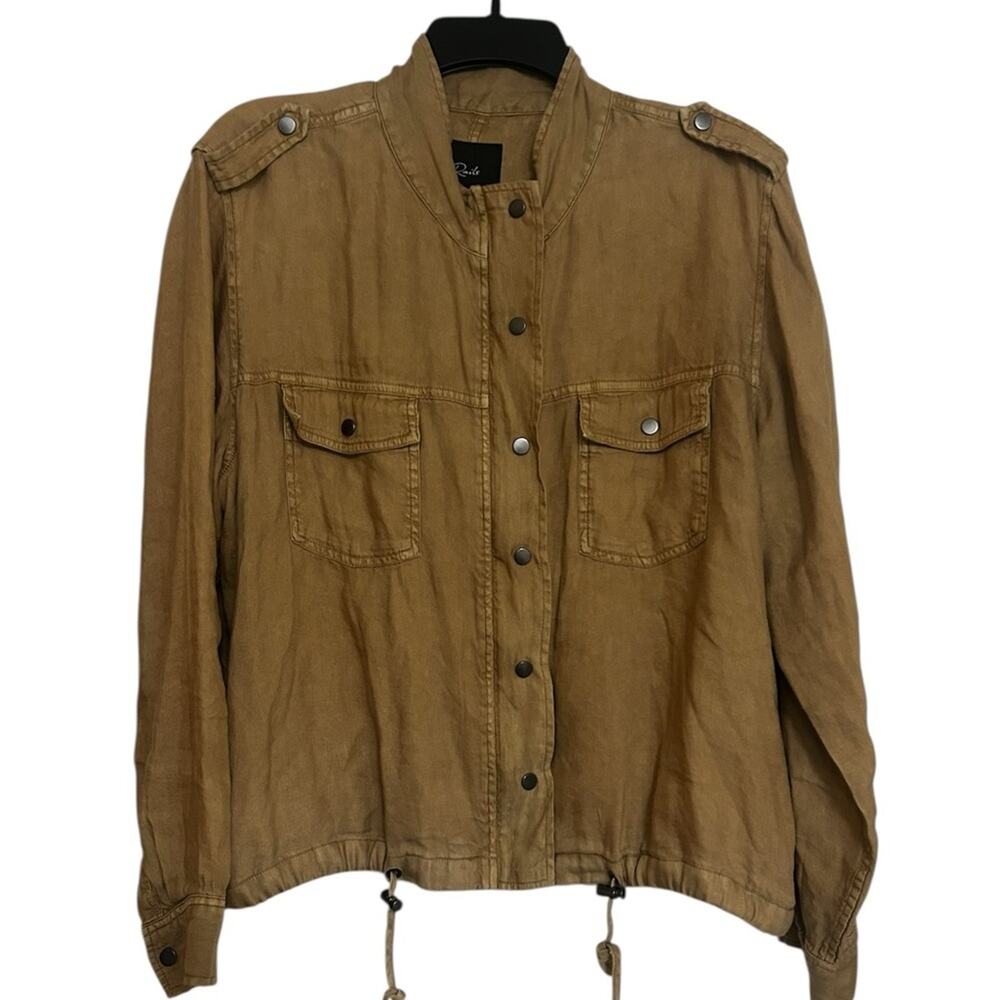Reils Utility Jacket Tan Button-Up Women's